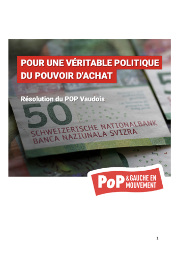 Résolution – Pour une véritable politique du pouvoir d’achat